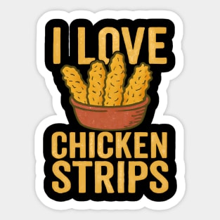 I-Love-Chicken-Strips Sticker